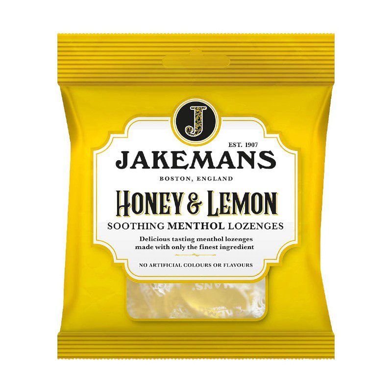 Jakemans Honey & Lemon Soothing Menthol Throat Lozenges - 73g