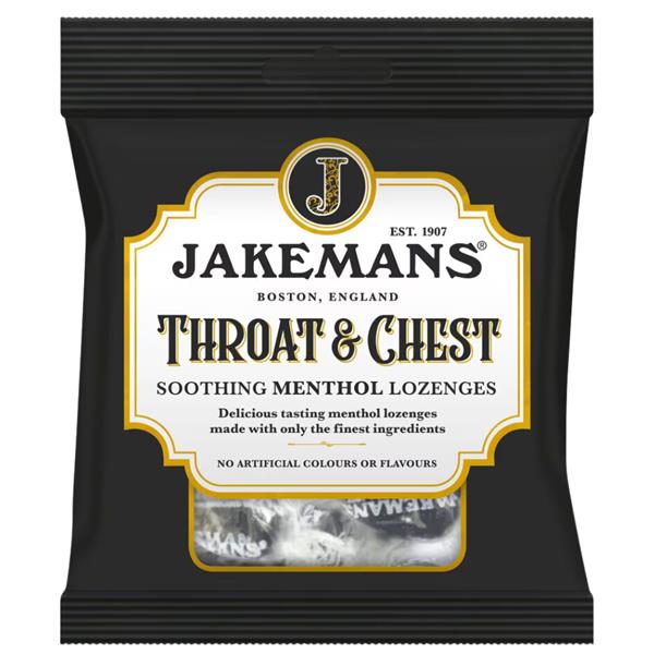 Jakemans Soothing Menthol Throat & Chest Lozenges - 73g