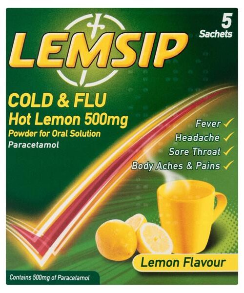 Lemsip Cold  Flu Hot Lemon Sachets