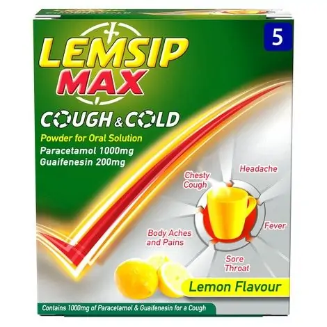 Lemsip Max Cough And Cold Powder Sachets - Lemon